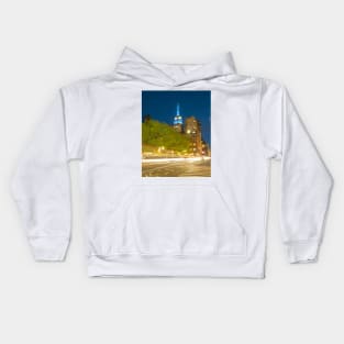 Empire State Building Trail lights Kids Hoodie